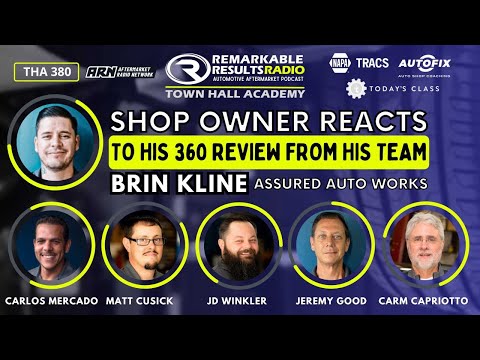 Shop Owner Reacts to His 360 Review From His Team: Brin Kline [THA 380]