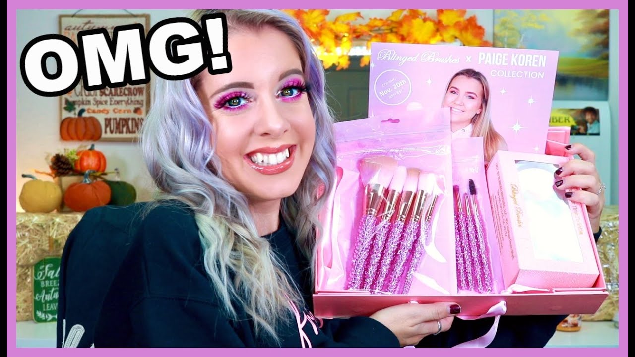 BLINGEDBRUSHES X PAIGE KOREN FULL COLLECTION REVIEW ||