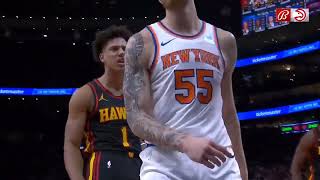 Jalen Johnson poster dunk on the Knicks