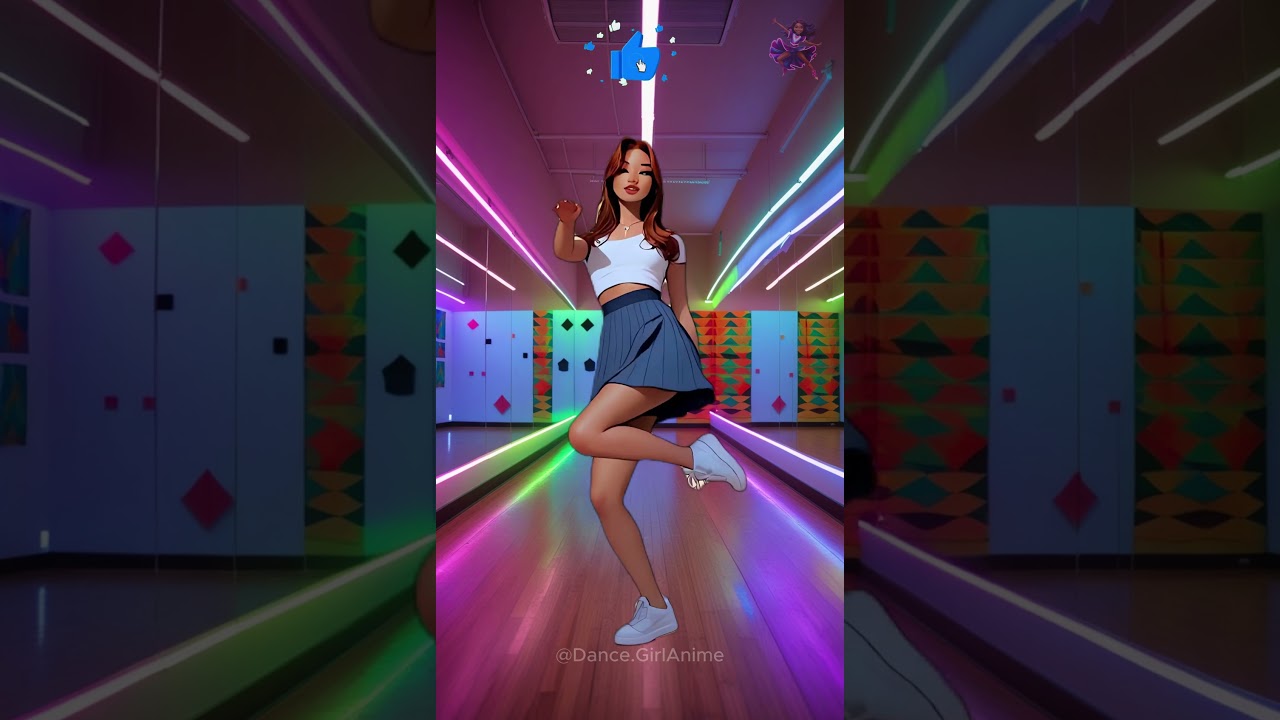 Neon Shuffle: Electrifying Moves in the Dance Studio