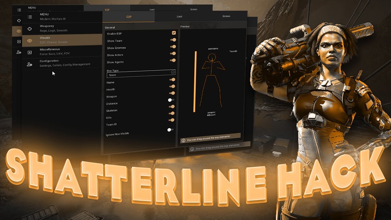 *Great* Shatterline - Top Cheat | Best Hack For Shatterline | Aimbot, Esp & Many | Free Download
