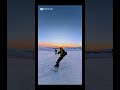 The feeling of skiing at sunset is so pleasant #Skiing#Skiing is the best antidote to bad
