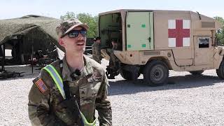 Iowa National Guard 68W Combat Medic MASCAL Training at Camp Dodge