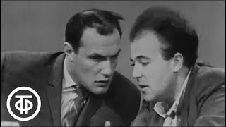 Александр Пороховщиков и Александр Калягин в пьесе «Баня» (1969)