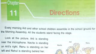 Chapter 11, Directions, EVS Class 3rd, DAV PUBLIC SCHOOL