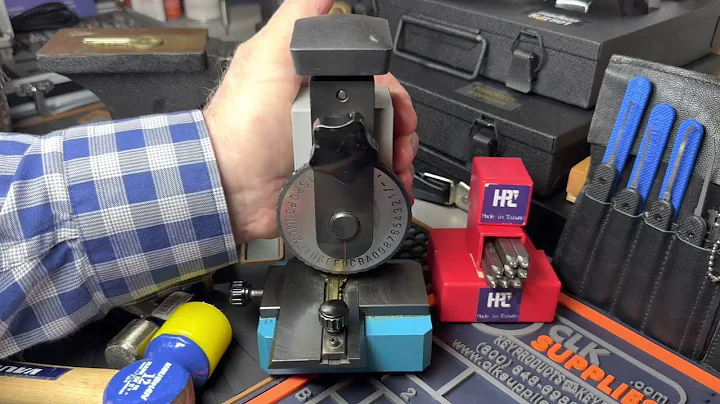 Demonstration on using an ILCO Compound 2 Key Number stamper