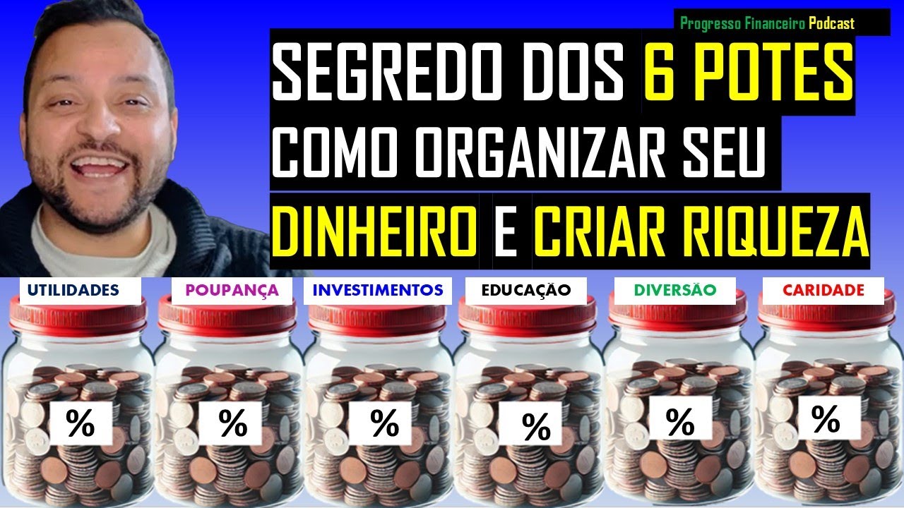Método dos 6 Potes: Como Organizar Seu Dinheiro e Criar Riqueza 🏦 - YouTube