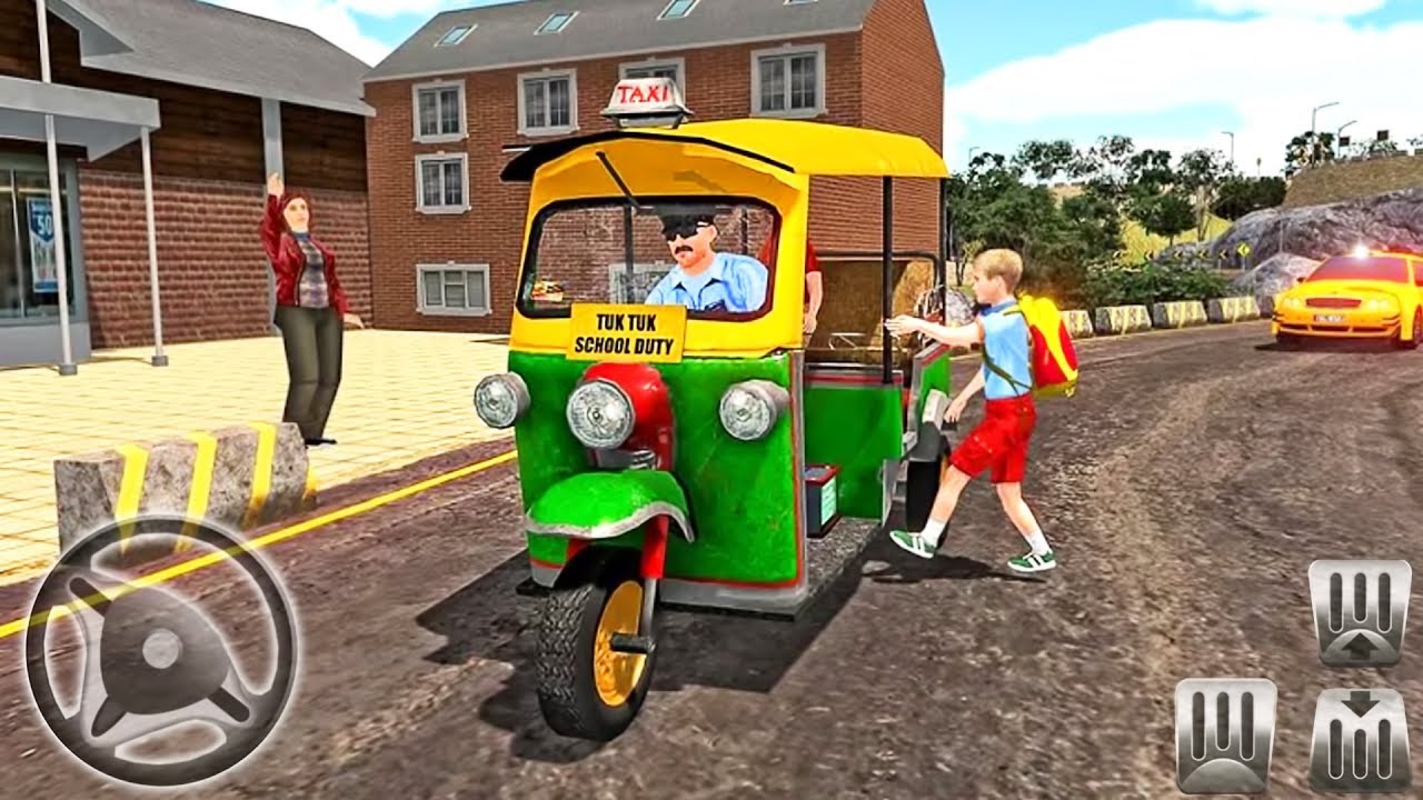 Indian Tuk Tuk School Auto Rickshaw Mountain Drive Driving Simulator Android Gameplay Youtube