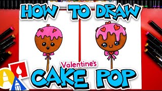 how to draw a valentines cake pop