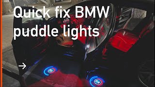 Fix broken or dim puddle lights for ALL modern BMW’s in 10 minutes