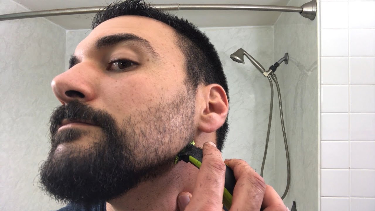 Victor manifestation marmorering Beard Trimming - Philips Norelco Oneblade Pro Face Hybrid Styler - Model  QP6510 - YouTube