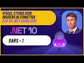 Dars01 - Visual studio 2026 insiders ni o'rnatish (C# va .NET darslari)