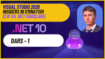 Dars01 - Visual studio 2026 insiders ni o