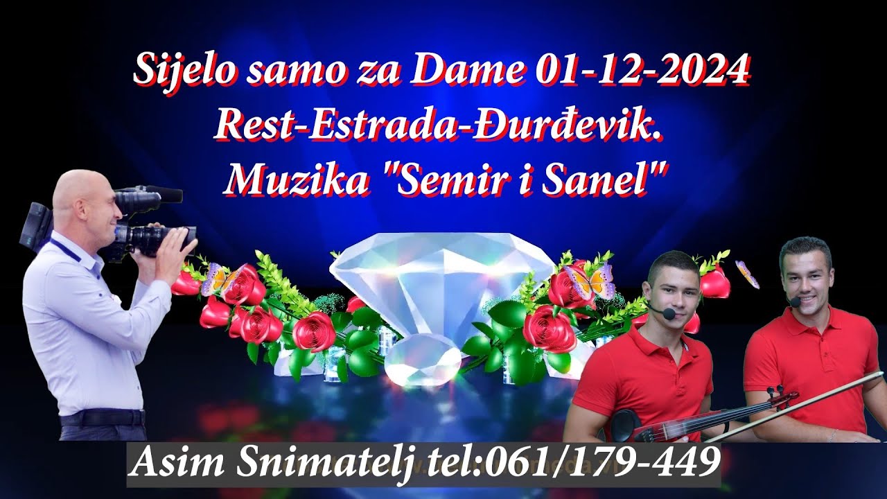 Zabava za Dame 01-12-2024 Muz-Semir i Sanel (2) dio Estrada-Đurđevik Asim Snimatelj