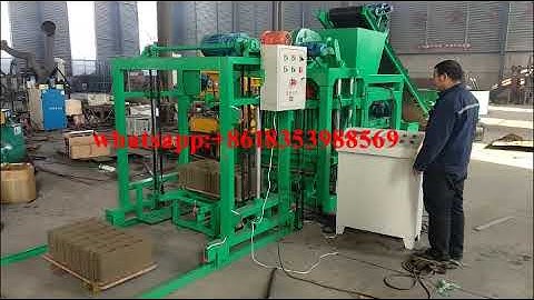 QT4 25D Full Automatic Concrete Cement Hollow Solid Block Brick Stone Machine Production Line