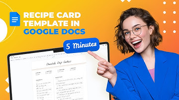 Easily Organize Your Recipes with This Google Docs Template