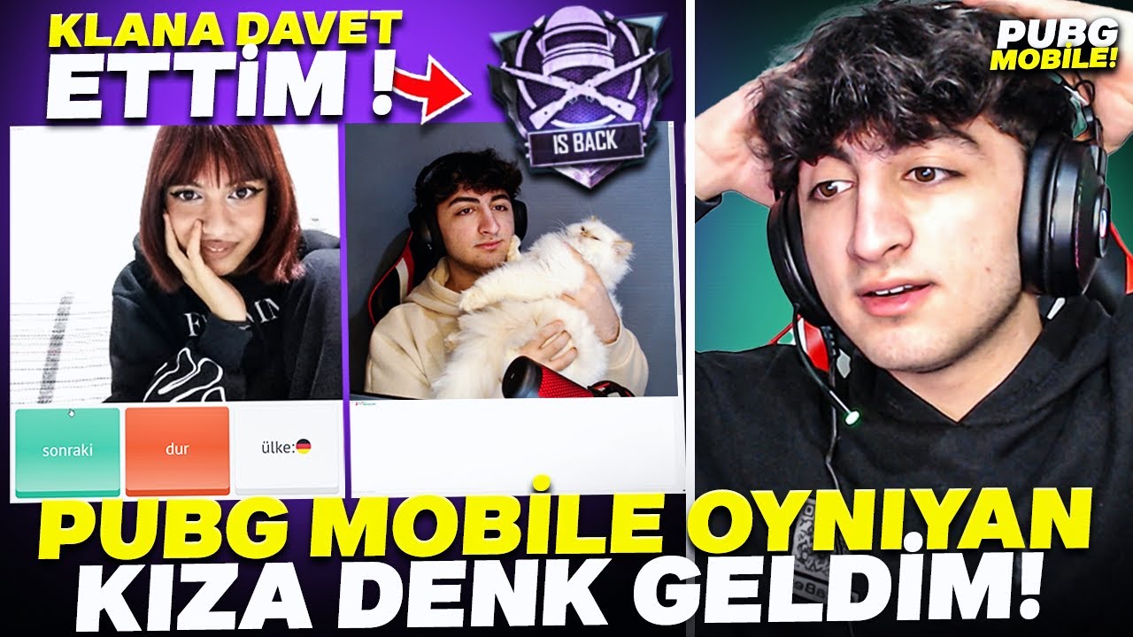 OMEGLEDE PUBG MOBİLE OYNIYAN KIZA DENK GELDİM! 😱 ( KLANA DAVET ETTİM!  ) – PUBG Mobile