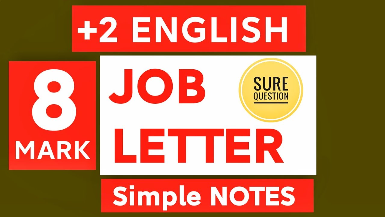 plus two english job application letter format