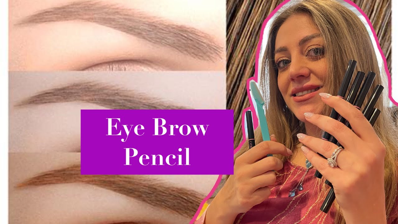 Smudge proof eyebrow pencils