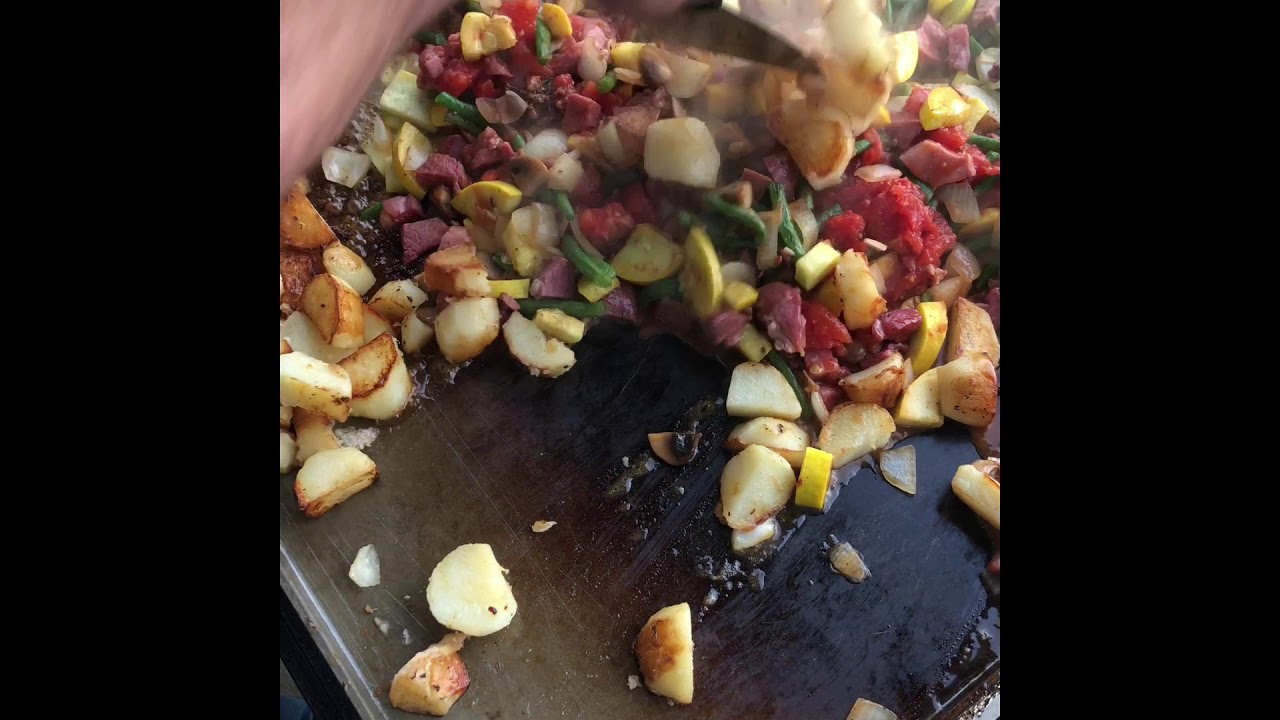 How To Make Ham Stew On The Griddle YouTube