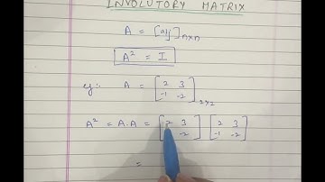 INVOLUTORY MATRIX