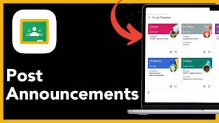 How to post announcements in Google Classroom