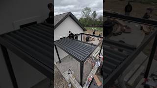 Pergolux pergola build. Full timelapse  @pergolux #work #pergola #landscape #hardscape #timelapse
