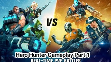 HERO HUNTERS Gameplay Walkthrough Part 1 - The Square District 1 (iOS Android)