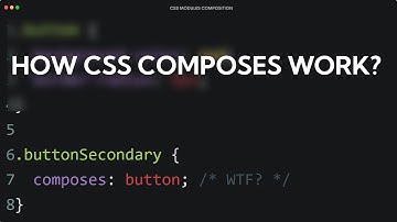 HOW to CSS composes | CSS Modules composition