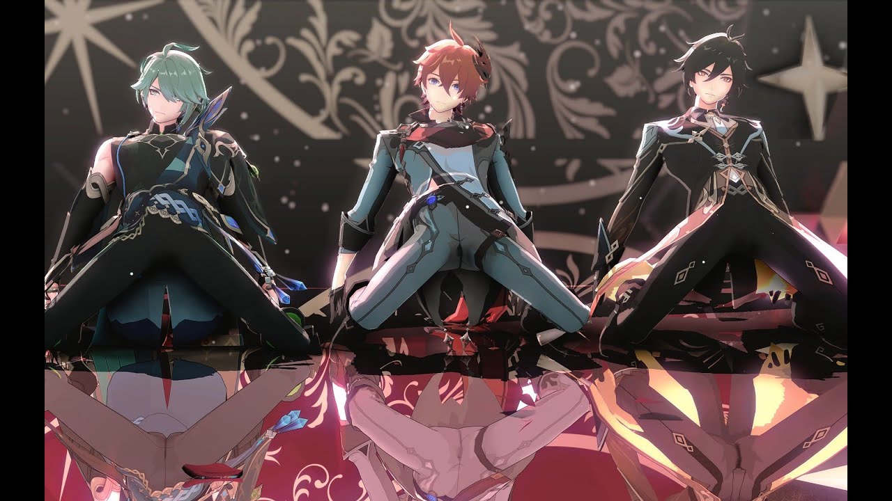 【Genshin MMD: Tartaglia x Alhaithem x Zhongli】CH4NGE
