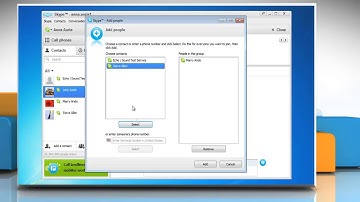 Skype®: How to start a group chat with contacts not from the same group
