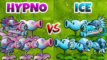 PVZ 1 Fusion 3.0 Challenge - Team HYPNO vs ICE Plants Fusion Vs Obsidian Gargantuar - Who Will Win?