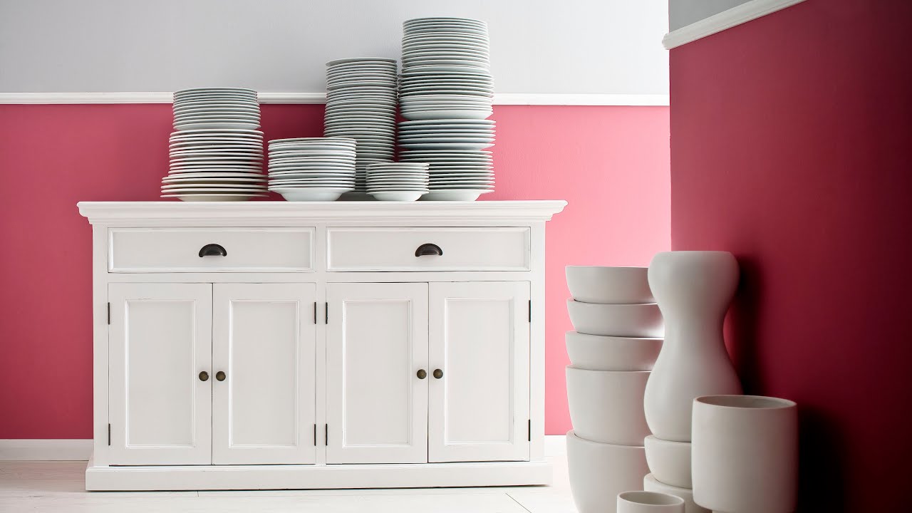 A Classic White Buffet for Timeless Interior Style