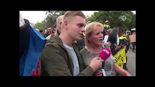 Antifa vs Pegida in the Netherlands over a mosque