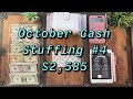 October Cash Stuffing #4! | $2,585 | Combined Income | Cash Envelope Stuffing