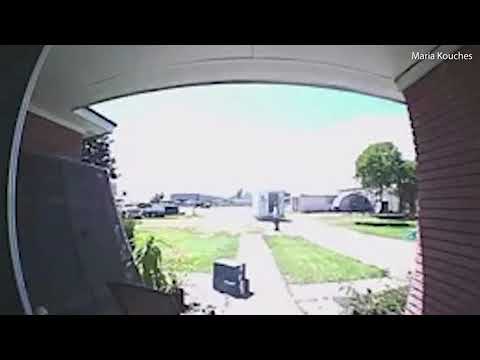 Texas FedEx driver is caught on Ring doorbell camera refusing to help ...
