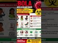 Ebola In Uganda. Take Care