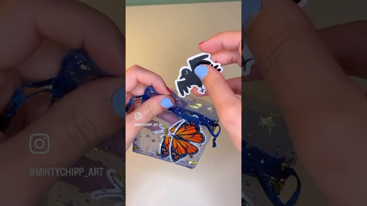 pack my first order with me!! etsy linked in comments :D 