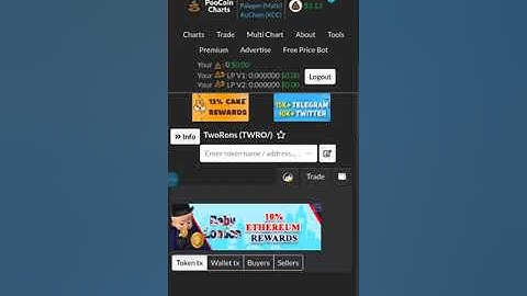 How to check poocoin.app charts in your TrustWallet dapp browser