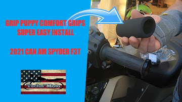 Comfort Grips Install/Review Grip Puppies on a 2021 Can Am Spyder F3T | Techn