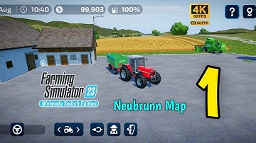 Farming simulator 23 gameplay android | Neubrunn Map Gameplay (iOS, Android) FS 23 part 1