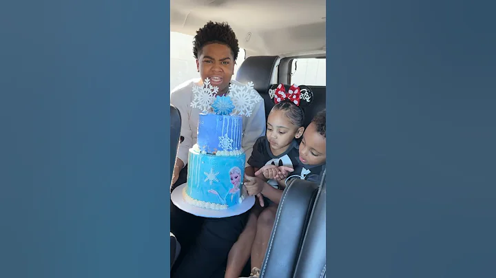 Dad throws Londyn birthday cake out the window #shorts