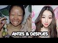 Asiaticas Maquillándose - ANTES & DESPUES / ESTO ES MAGIA