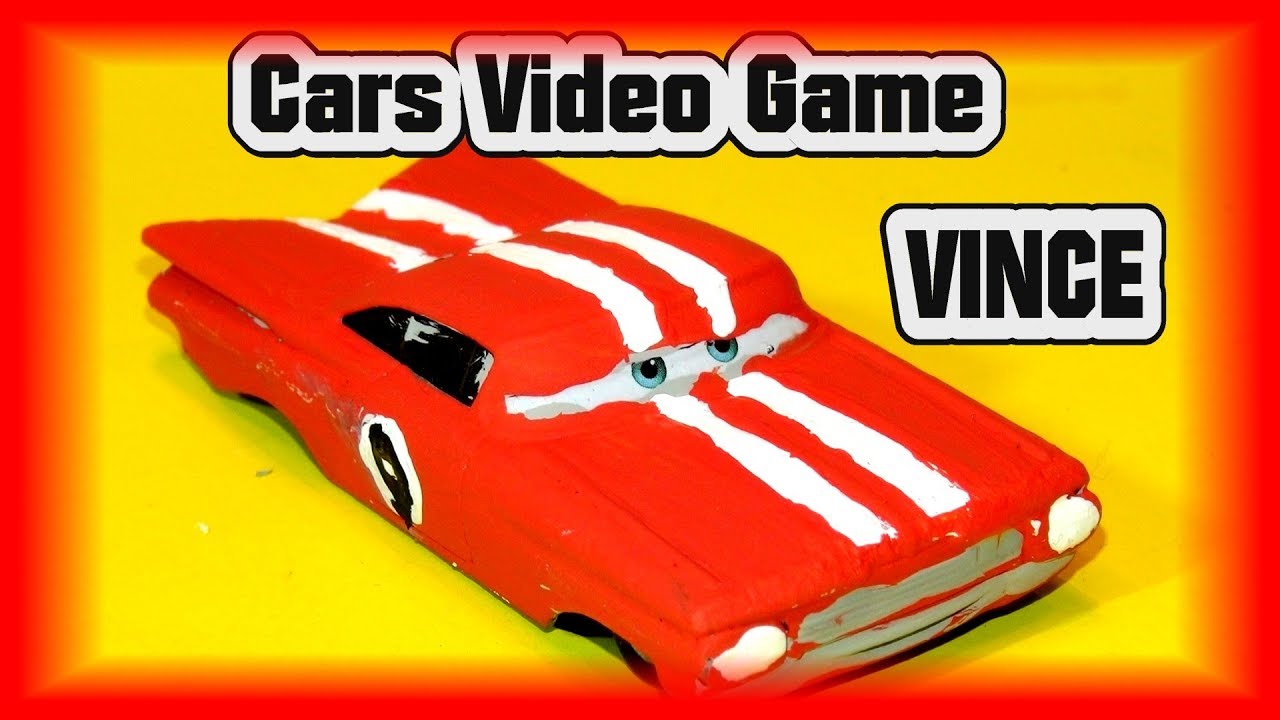 Pixar Cars Custom Cars VINCE from the Cars Video Game Mater National Learn Colors Mixing Paint