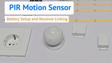 Onlumi 2.4G Wireless PIR Motion Sensor Battery Setup and Receiver Linking PIR-03