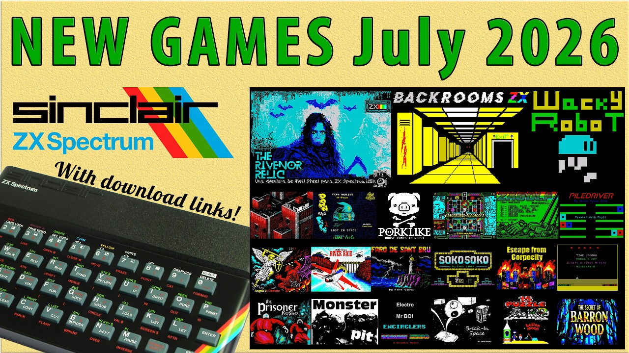 New ZX Spectrum games from July 2026 - YouTube