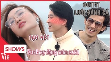 Lan Ngọc TẠO NÉT khiến Karik mê mẩn nhìn, Bé Bỉnh diện outfit LƯỚI ĐÁNH CÁ siêu hài tại BÃI BÙN