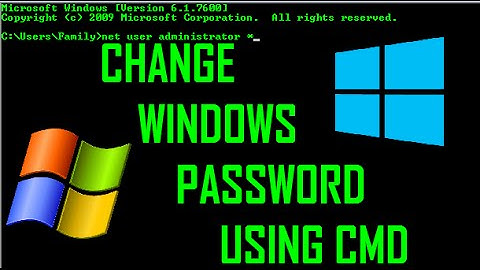 Change windows password using CMD [WORKED]