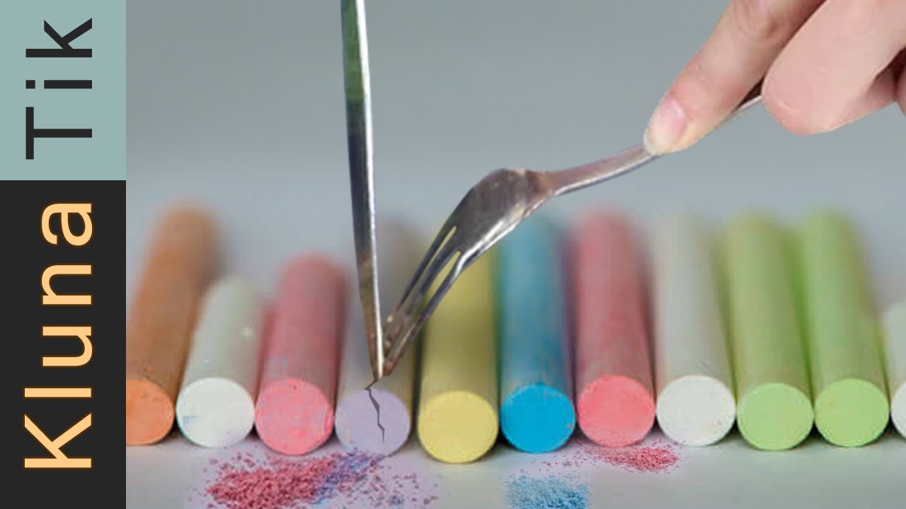 [ASMR] Chalk Crushing & Eating .. (60 minutes of relaxation) - YouTube
