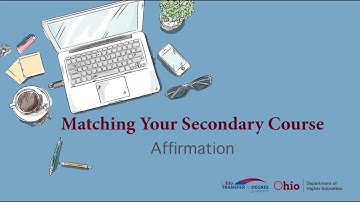 3. Matching Your Secondary Course - Certificate of Affirmation